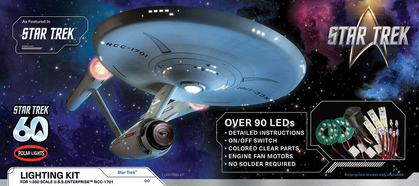 AMT MKA076 1:350 Star Trek The Original Series USS Enterprise Lighting Set