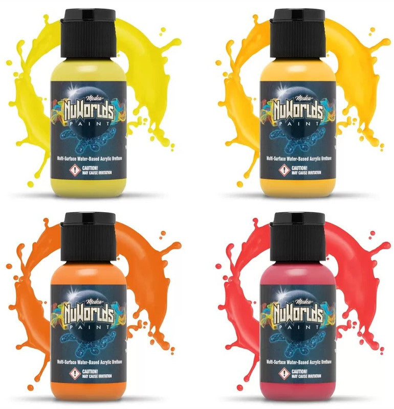 Iwata MNW40 Warm Impenetrable Medea NuWorlds Paint (Set of 4)