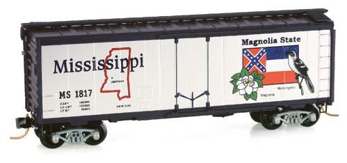 Micro-Trains 02100401 N Mississippi State 40' Standard Plug Door Boxcar #1817