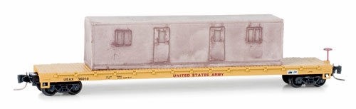 Micro-Trains 52400062 60' Flat Car w/Load USAX #36010
