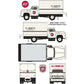 Classic Metal Works 50309 N Mini Metals Heinz 1954 Ford F-700 Delivery Trucks