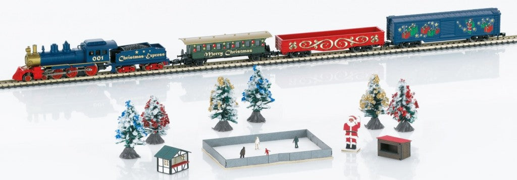 Marklin 81846 Z Gauge Christmas Steam Freight Train Set LN/Box