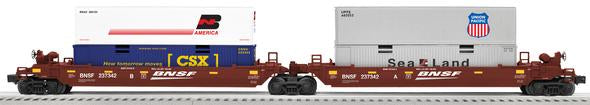 Lionel 6-81466 Burlington Northern Santa Fe Maxi-Stack (Set of 2)