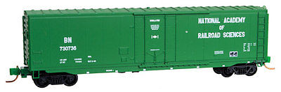 Micro-Trains 03800520 N Burlington Northern 50' Steel Plug Door Boxcar #730736 LN/Box