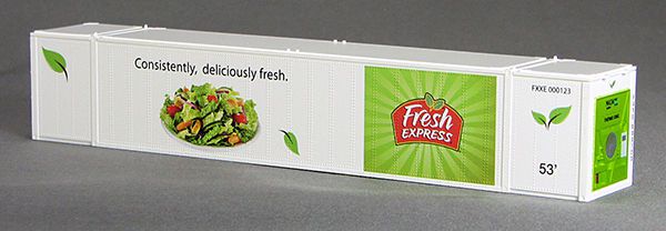 Con-Cor 0004-088166 HO Fresh Express ThermoKing 53' Reefer Container Set #2