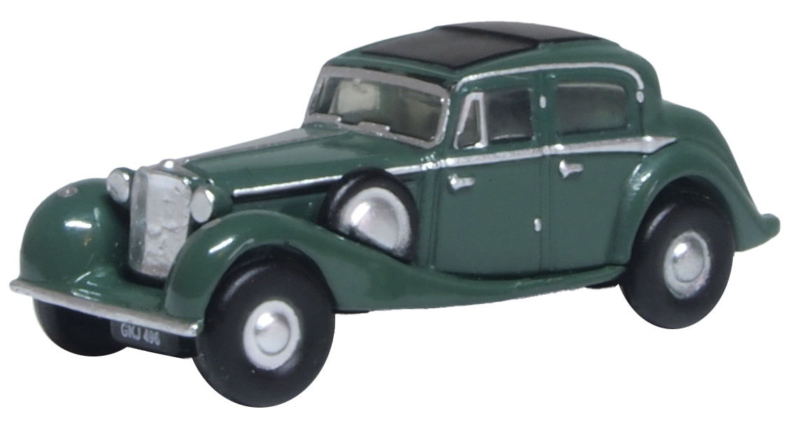 Oxford Diecast NJSS005 N Assembled Suede Green Jaguar SS Sedan