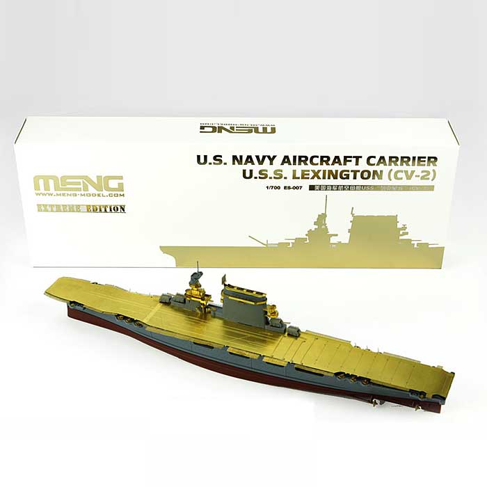 Meng Models ES-007 1:700 USS Lexington CV-2 U.S. Navy Aircraft Carrier Model Kit