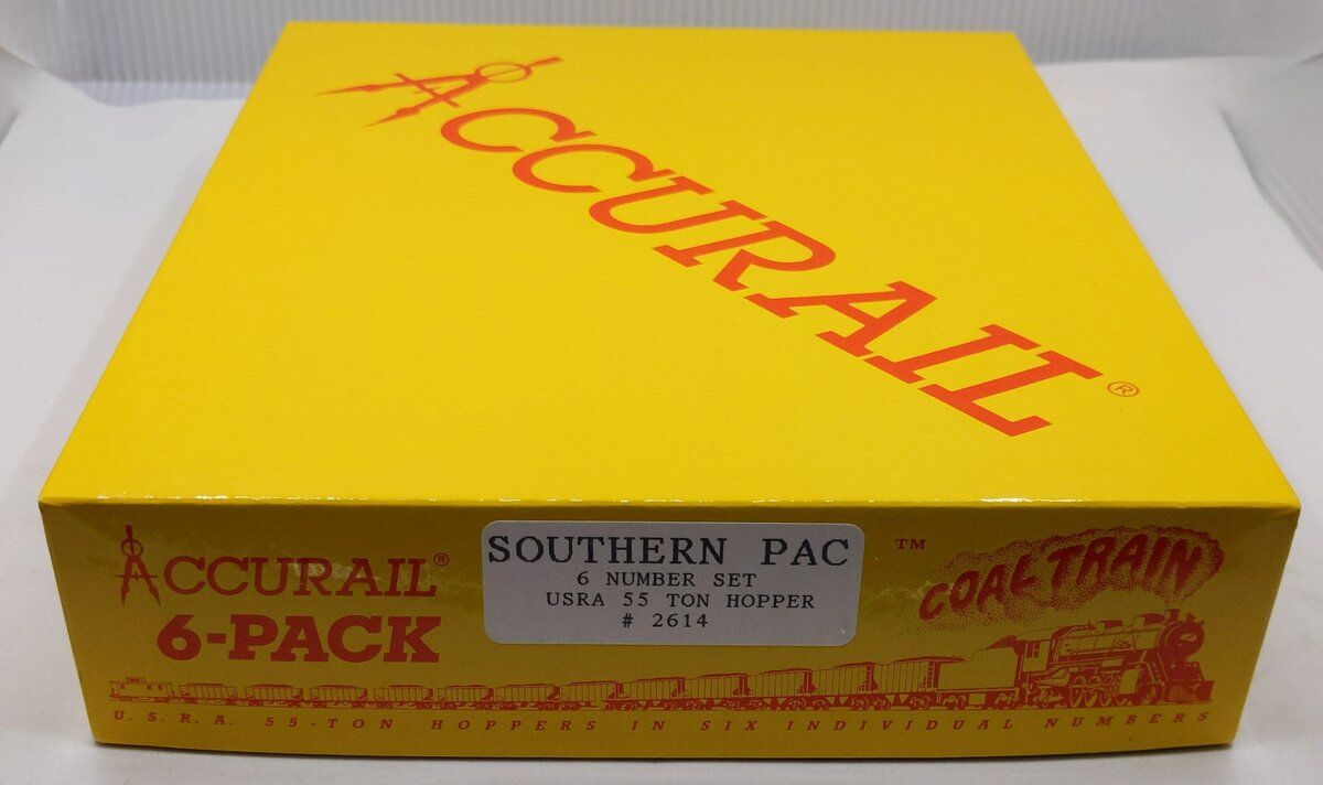 Accurail 2614 HO Scale Southern Pacific 6 Number Set USRA 55 Ton Hopper