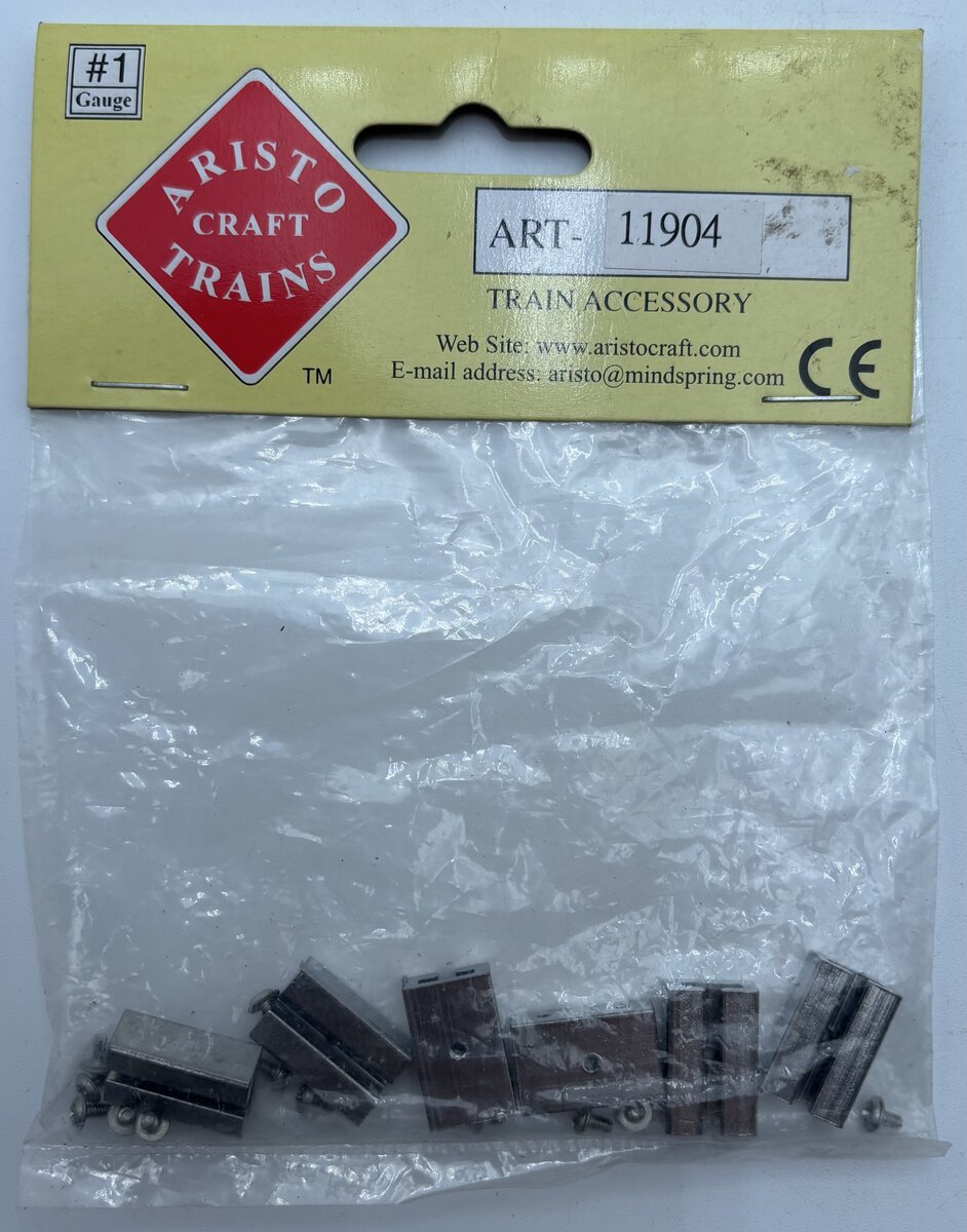 Aristo-Craft 11904 G Silver Plated Rail Locks (Pack of 6)