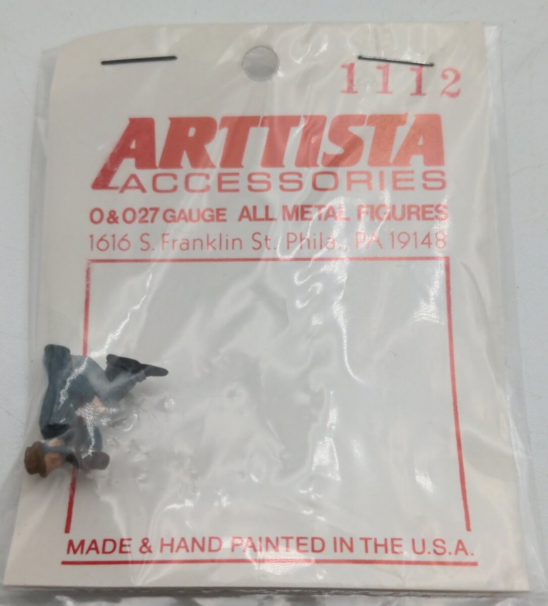 Arttista 1112 O Scale Town Drunk Pewter Painted Figure