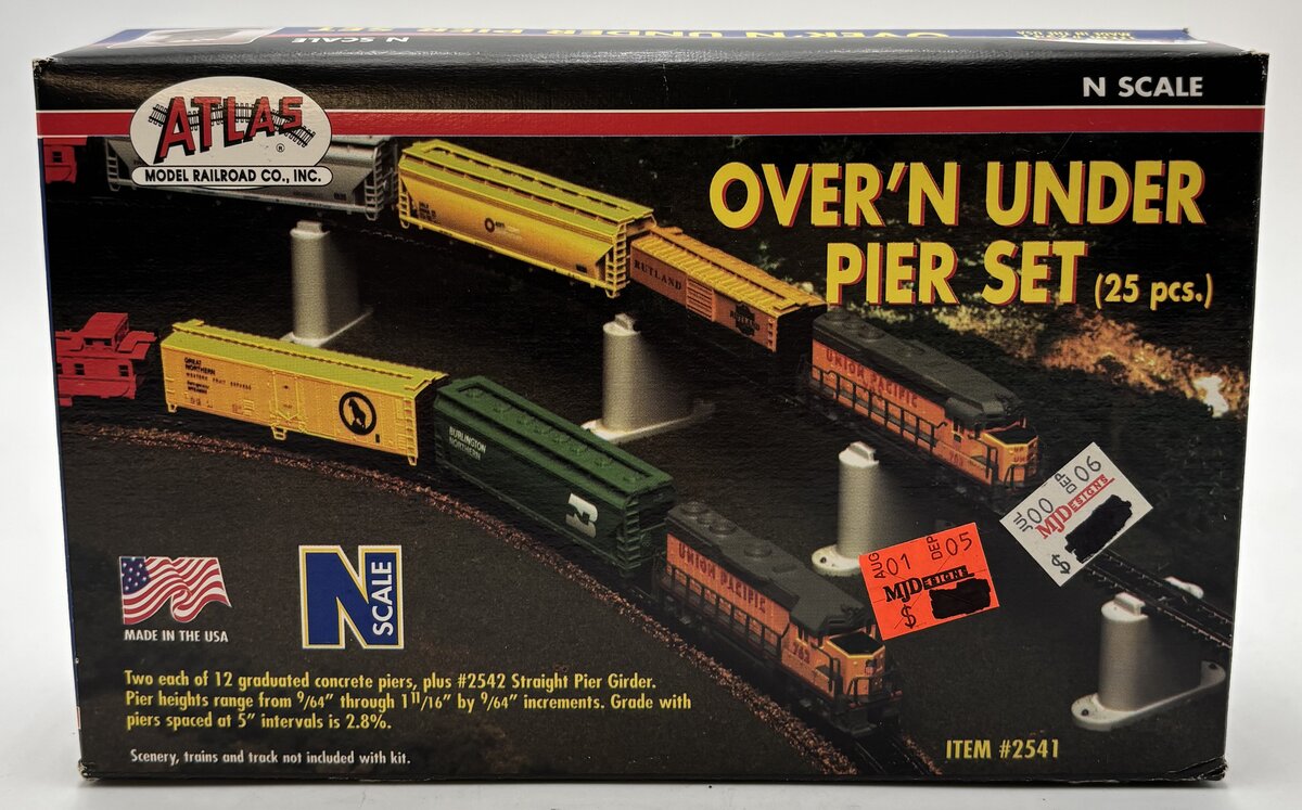 Atlas 2541 N Scale Code 80 Over Under Pier