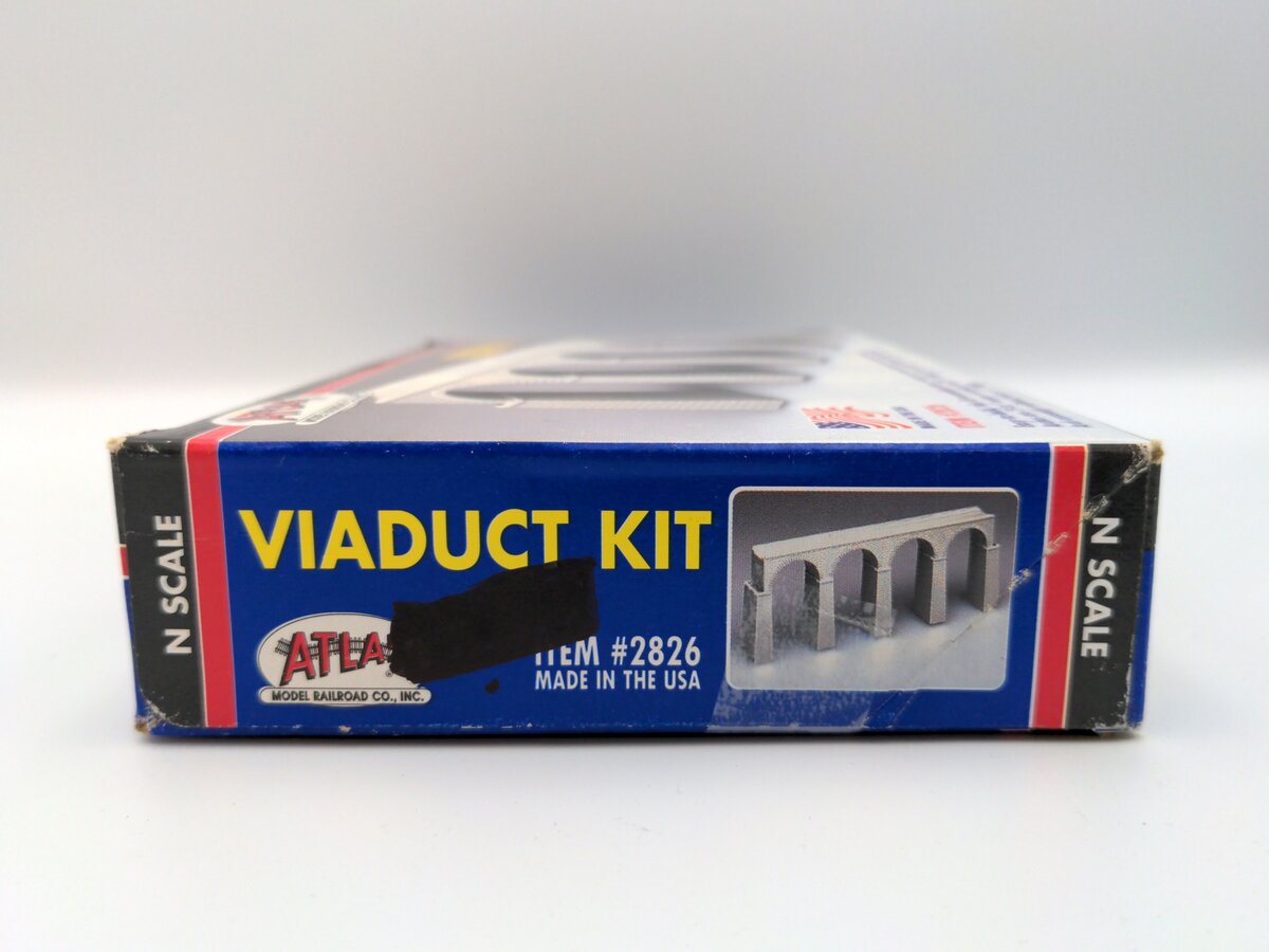 Atlas 2826 N Scale 4 Viaduct Arch Cut Stone Single Track Kit
