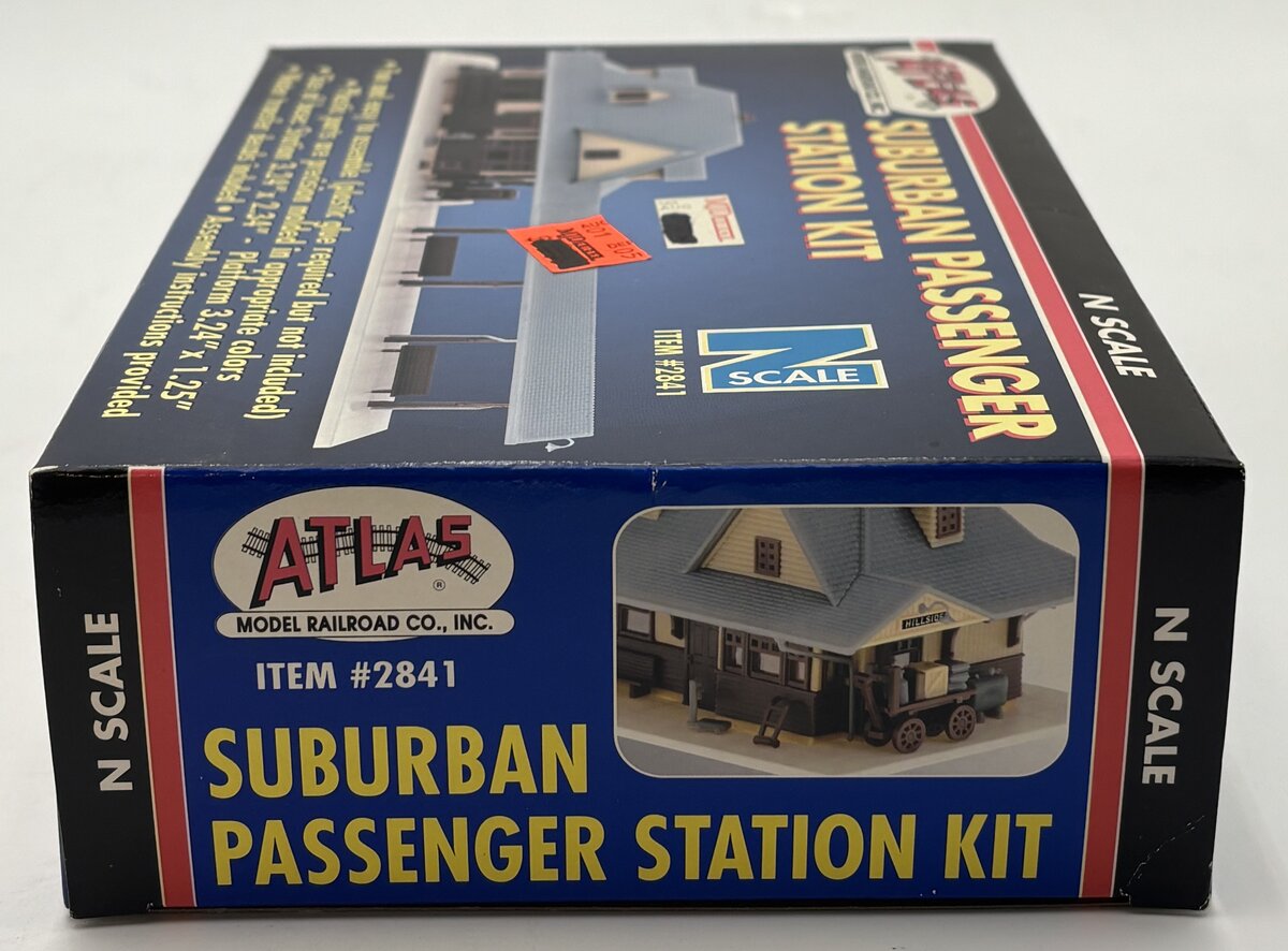 Atlas 2841 N Suburban Passenger Station Ea 3.24" x 1.25" Building Kit