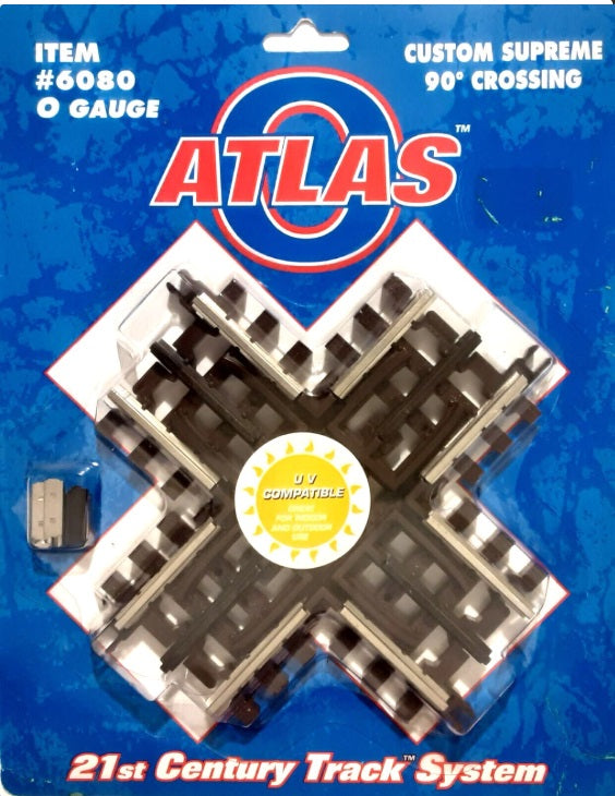 Atlas 6080 O Gauge 90° Nickel Silver Track Crossing Custom Supreme