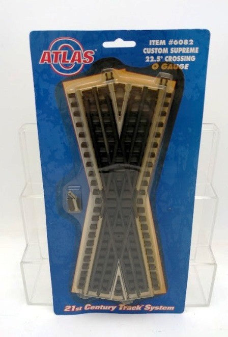 Atlas 6082 O Gauge Custom Supreme 22.5 Degree Crossover Track