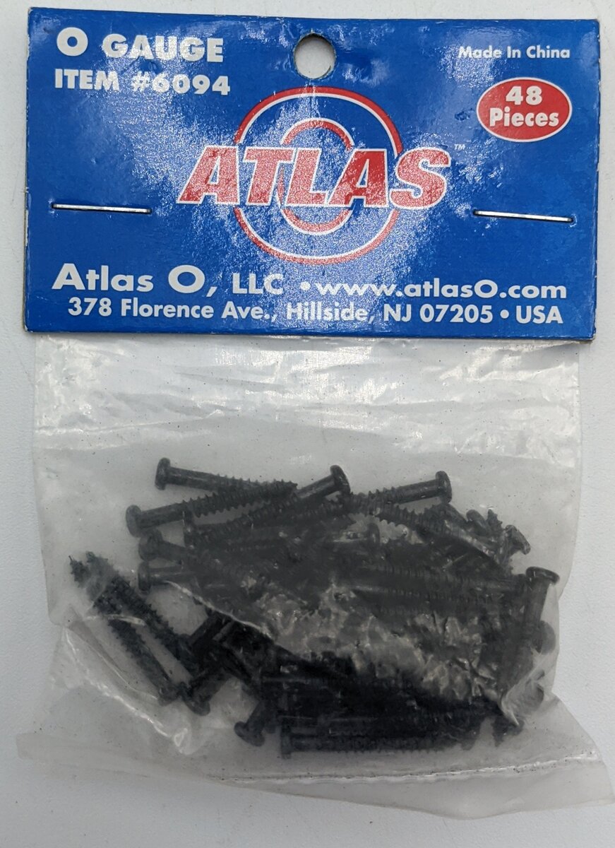 Atlas 6094 O Scale Gauge Track Screws (Pack of 48)