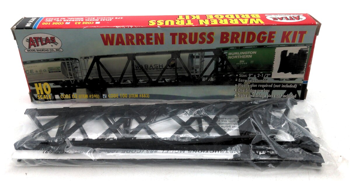 Atlas 0883 HO Scale Code 100 Nickel Silver 