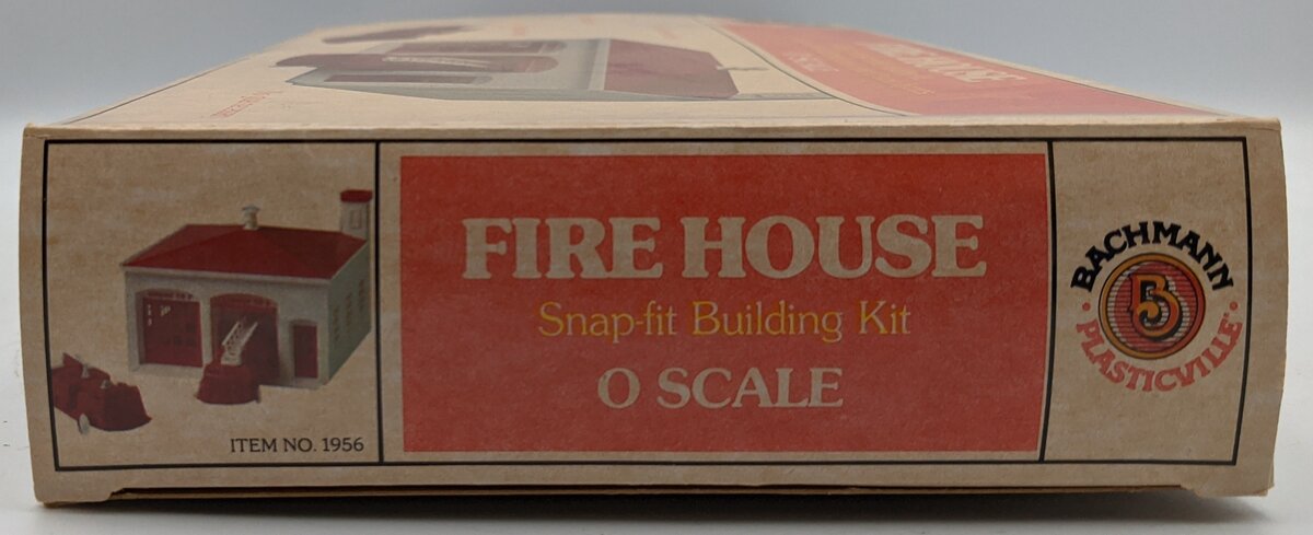 Bachmann 1956 O Scale Plasticville Firehouse Classic Building Kit