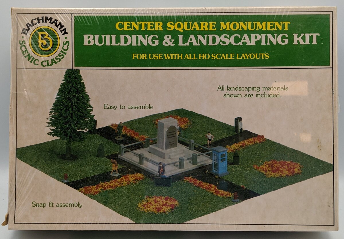 Bachmann 2563 HO Center Square Monument Building & Landscaping Kit