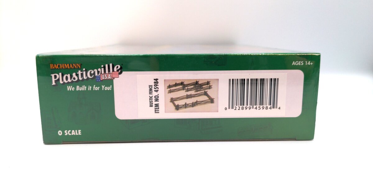 Bachmann 45984 O Plasticville Rustic Fence Classic Building Kit