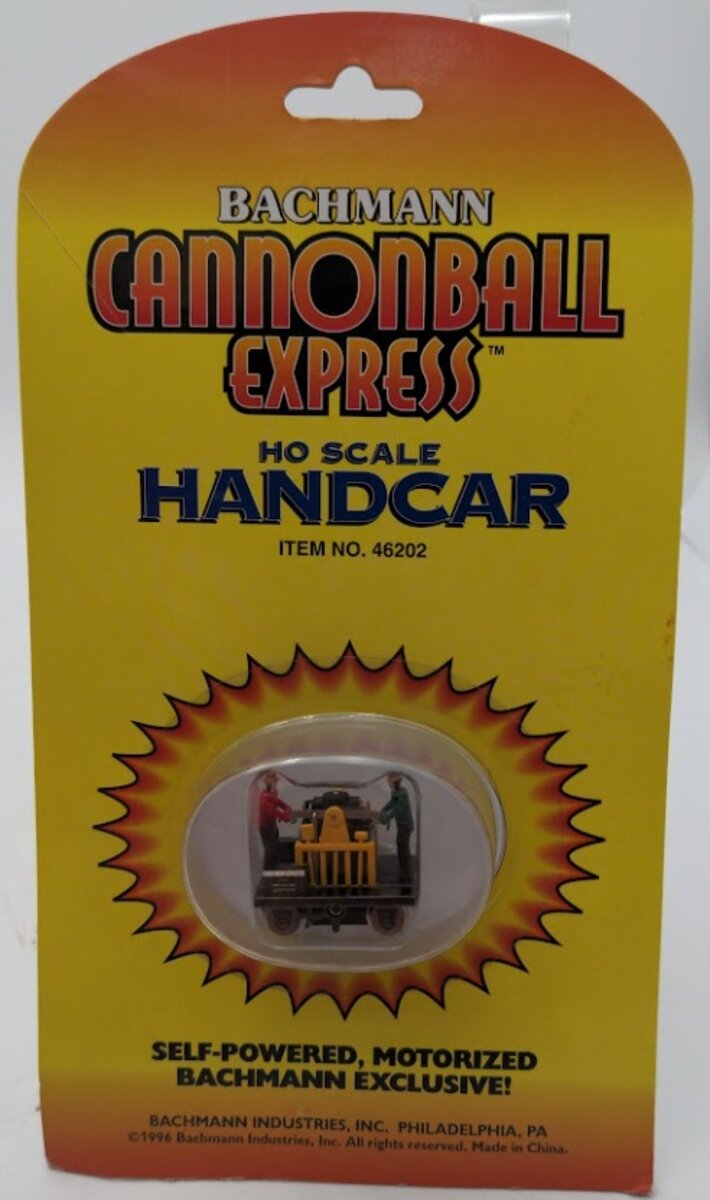 Bachmann 46202 HO Scale Gandy Dancer Operating Hand Car Self-Powered Motorized