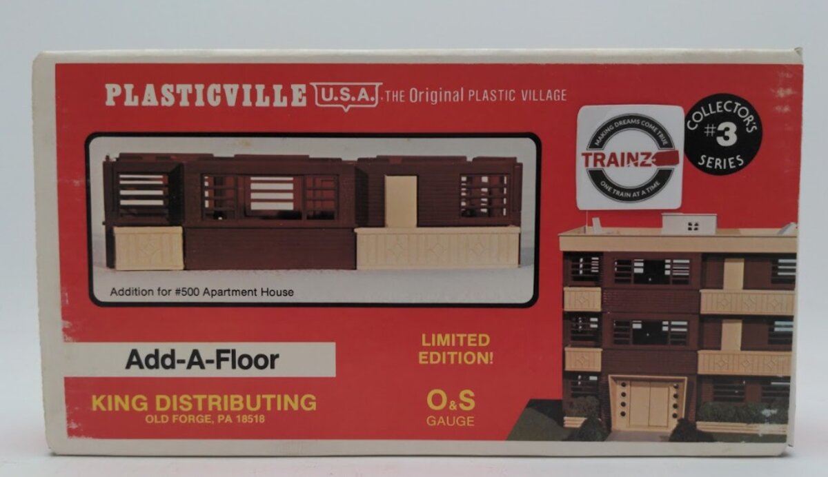 Plasticville 0550 O/S Scale Apartment Add-a-Floor Classic Building Plastic Kit