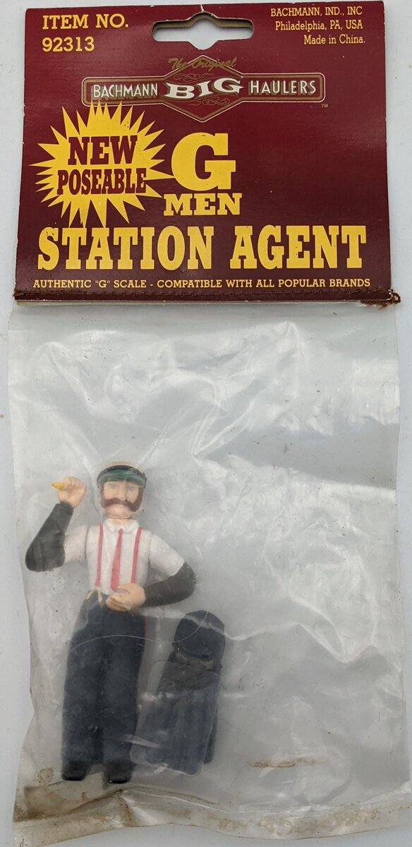 Bachmann 92313 G Scale Station Agent with Hat and Coat Figure