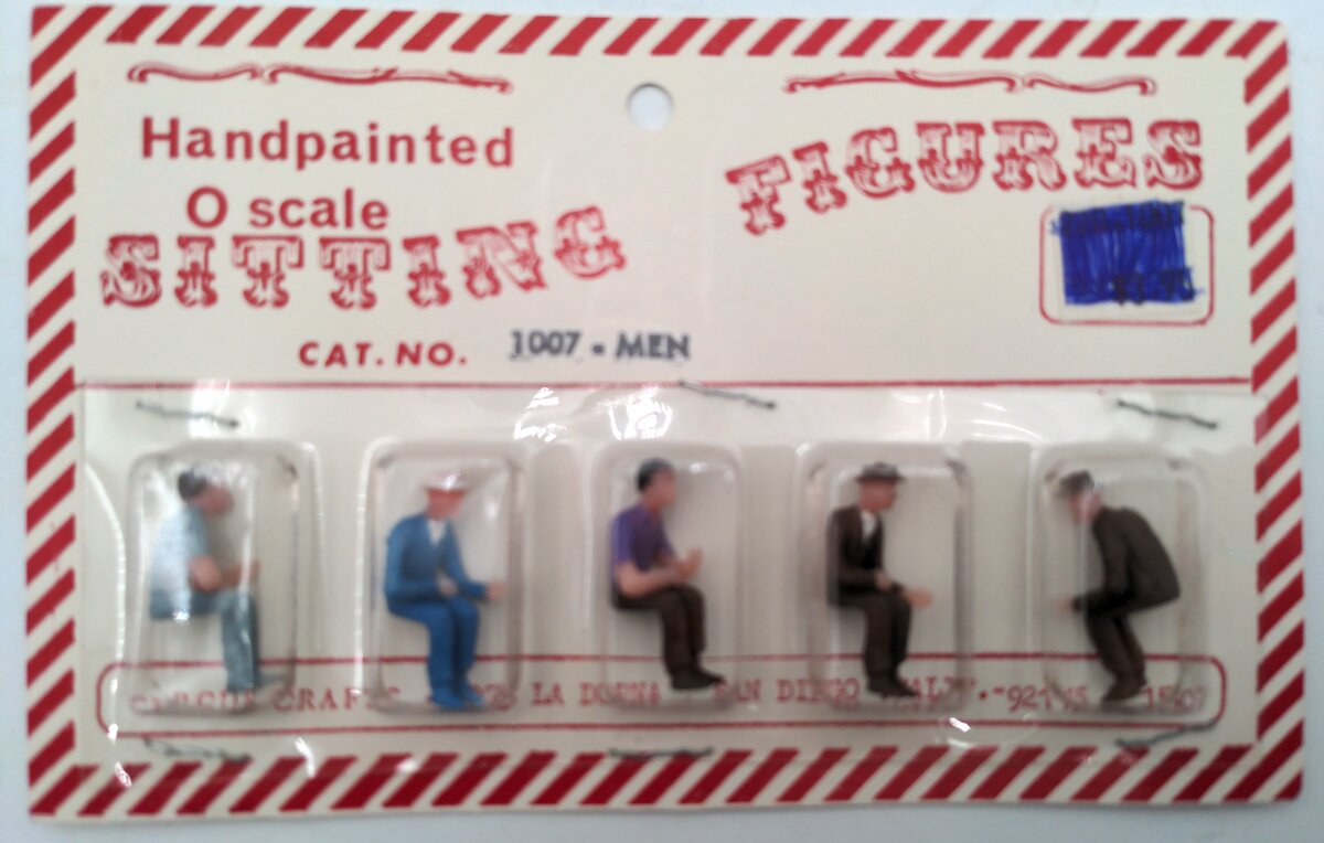 Circus Craft 1007 O Assorted Sitting Men Figures (Set of 5)
