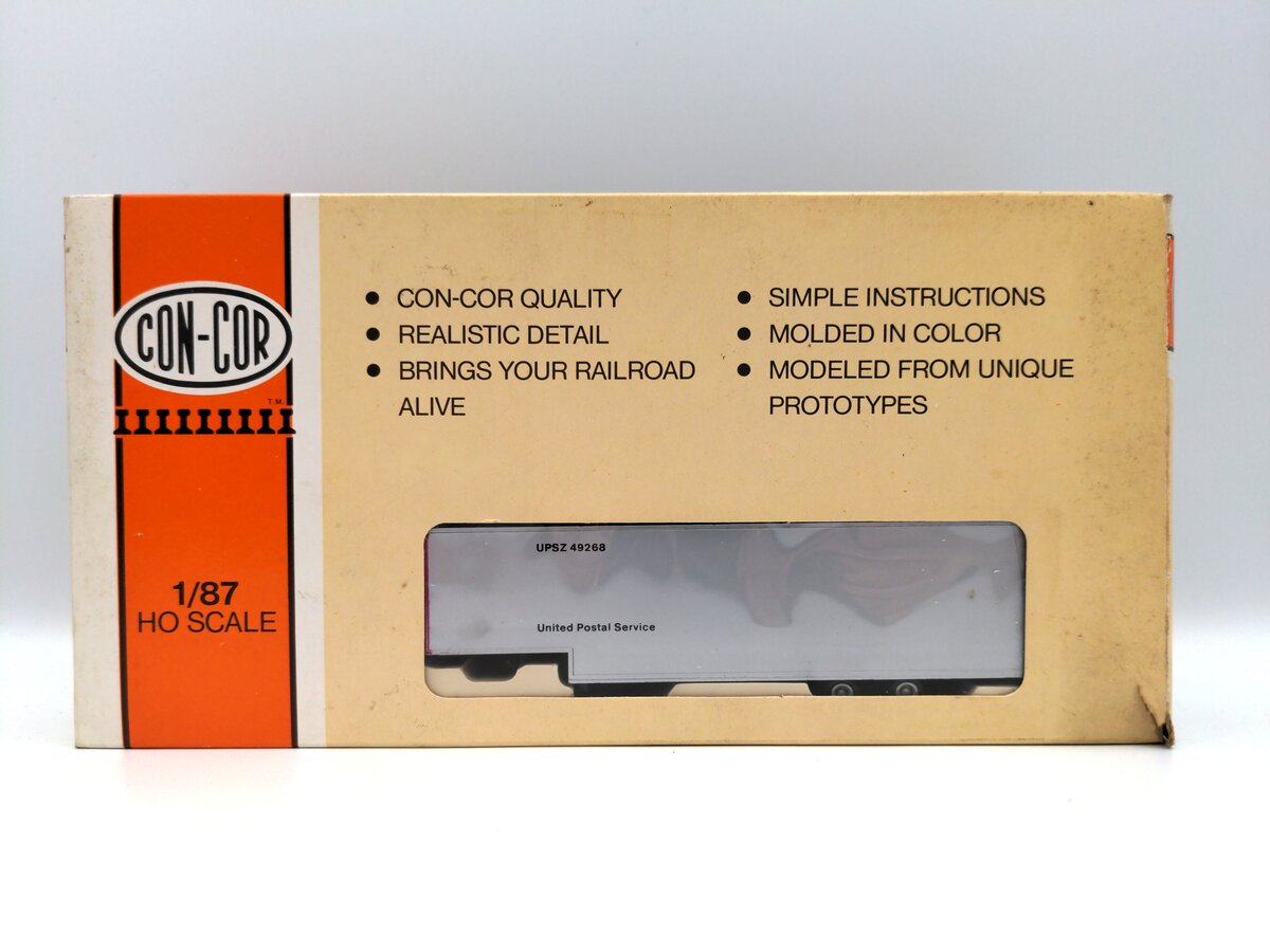Con-Cor 0004-008113 HO United Postal Service 40' Piggyback Box Trailer(Box of 3)