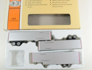 Con-Cor 0004-008113 HO United Postal Service 40' Piggyback Box Trailer(Box of 3)