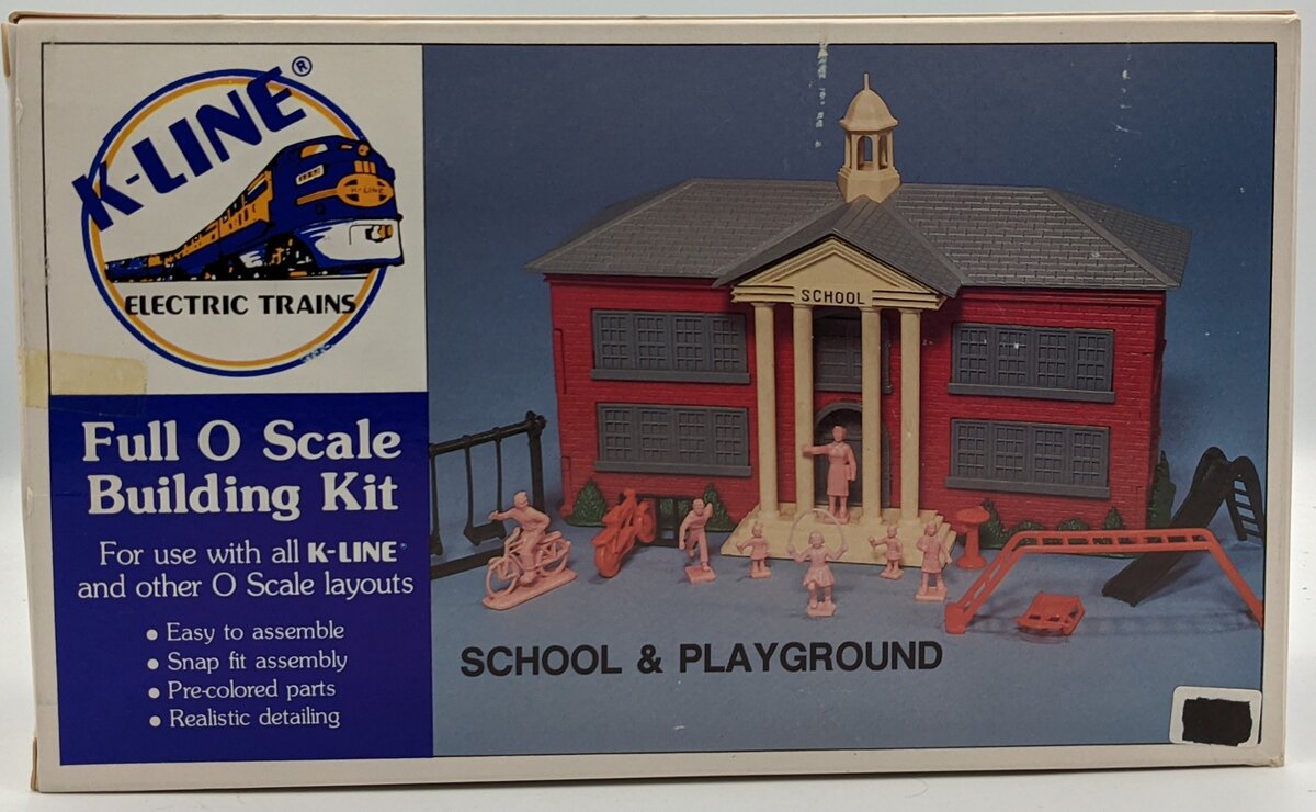 K-Line K4061 O Scale K-Lineville School & Playground Building Kit