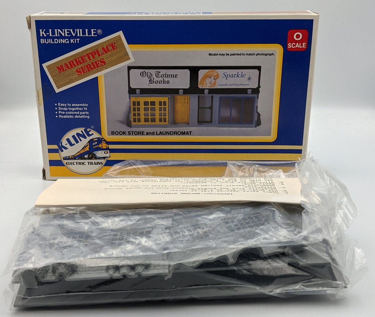 K-Line K-4101 O Book Store and Laundromat Building Kit