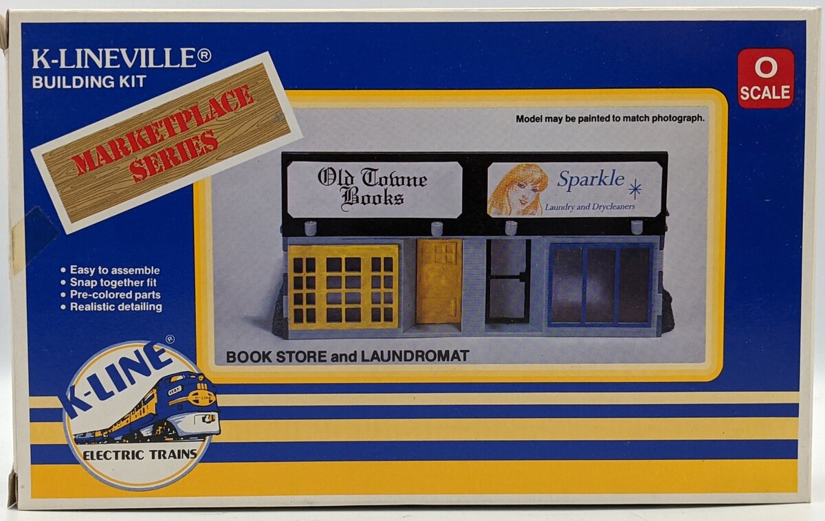 K-Line K-4101 O Book Store and Laundromat Building Kit