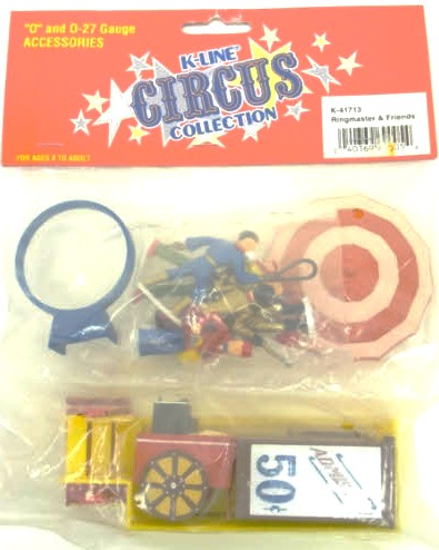 K-Line K41713 O / 0-27 Gauge Scale Circus Collection Ringmaster & Friends Kit