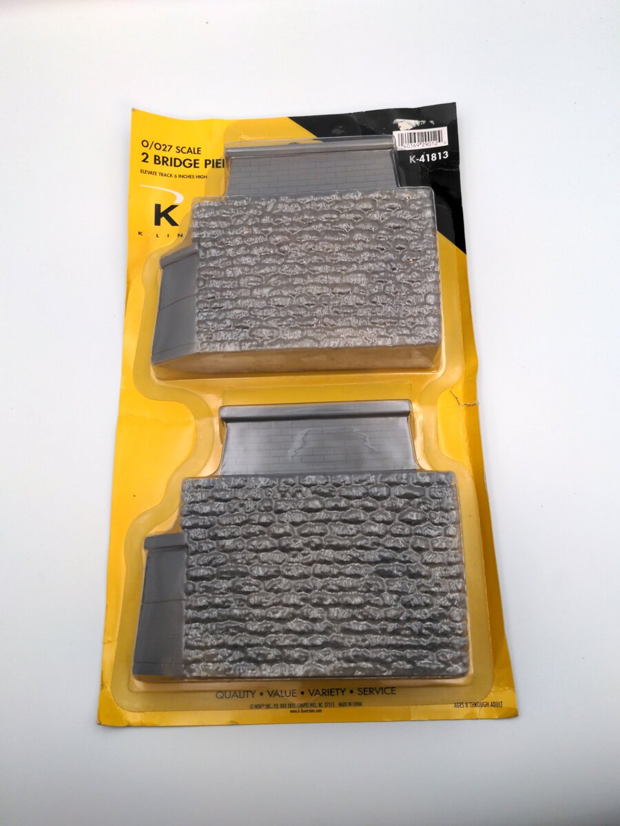 K-Line K-41813 O And O-27 Scale Bridge Piers Packaged (Pack of 2)