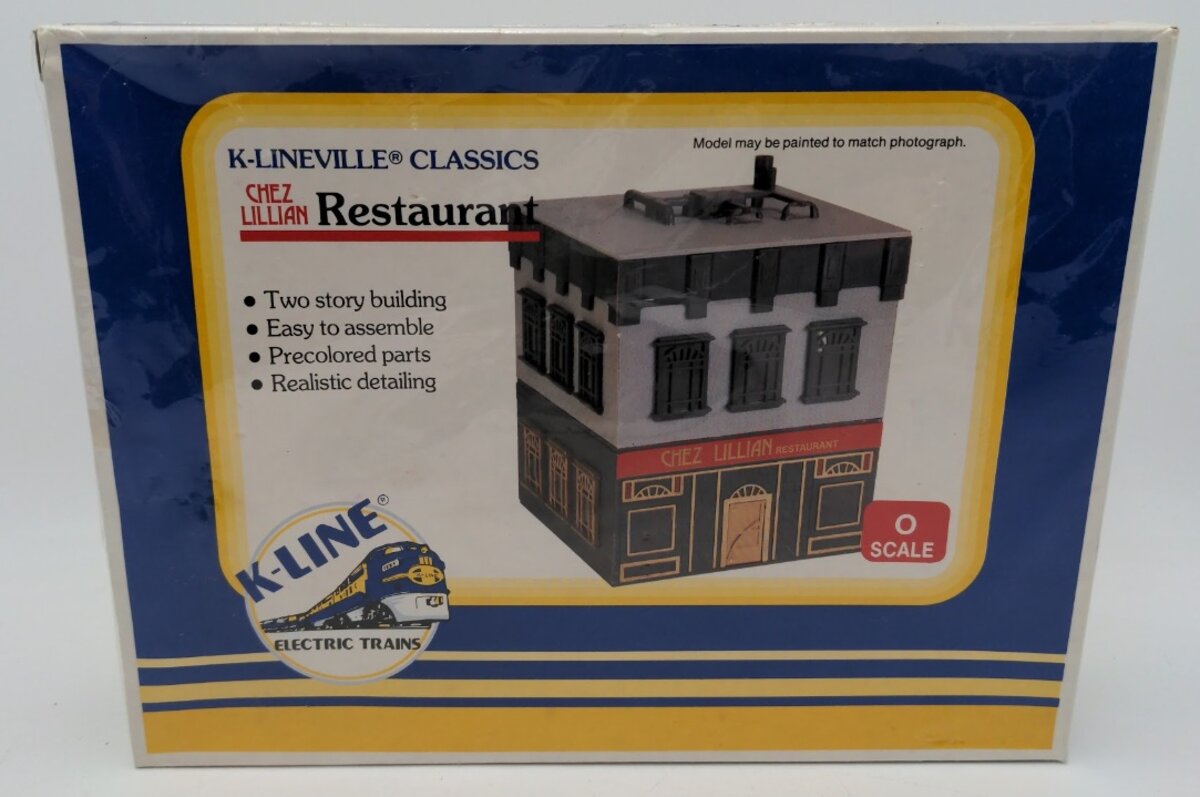 K-Line K4224 O Scale K-Lineville Chez Lillian Restaurant Two Story Building Kit
