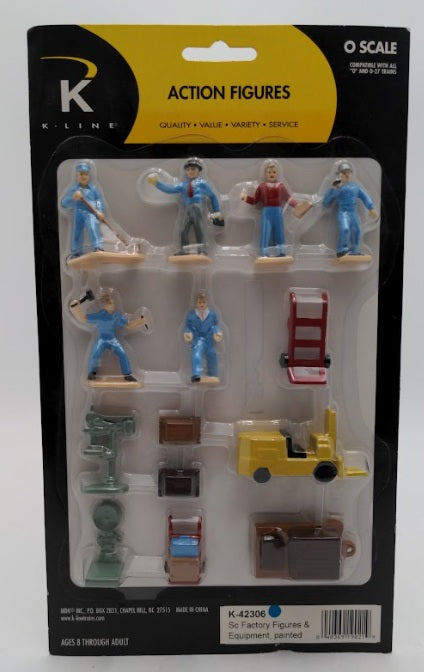 K-Line K-42306 O Factory Figures & Equipment (Set of 14)