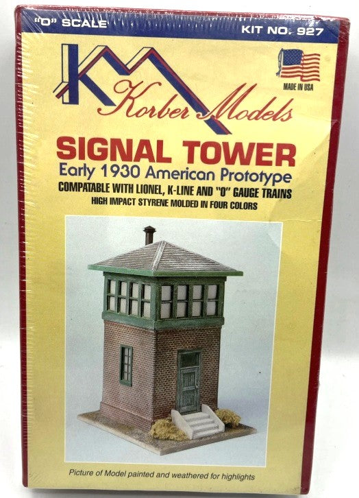 Korber 927 O Scale Early 1930 American Signal Tower Building Kit