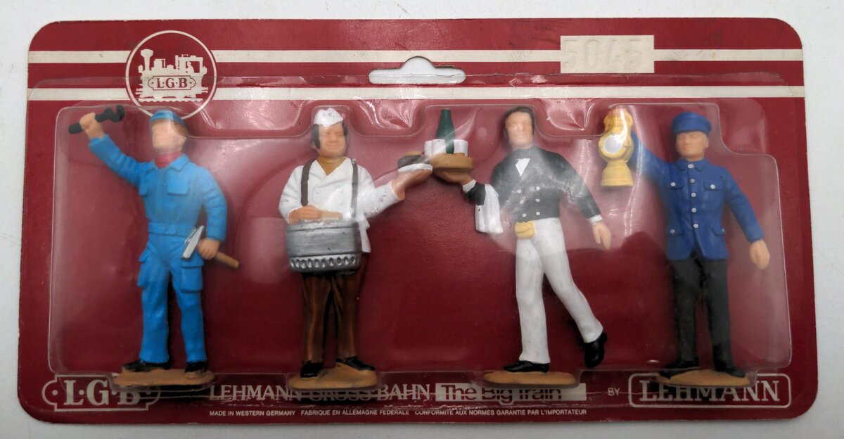 LGB 5045 G European Railroad Worker Figures (Set of 4)