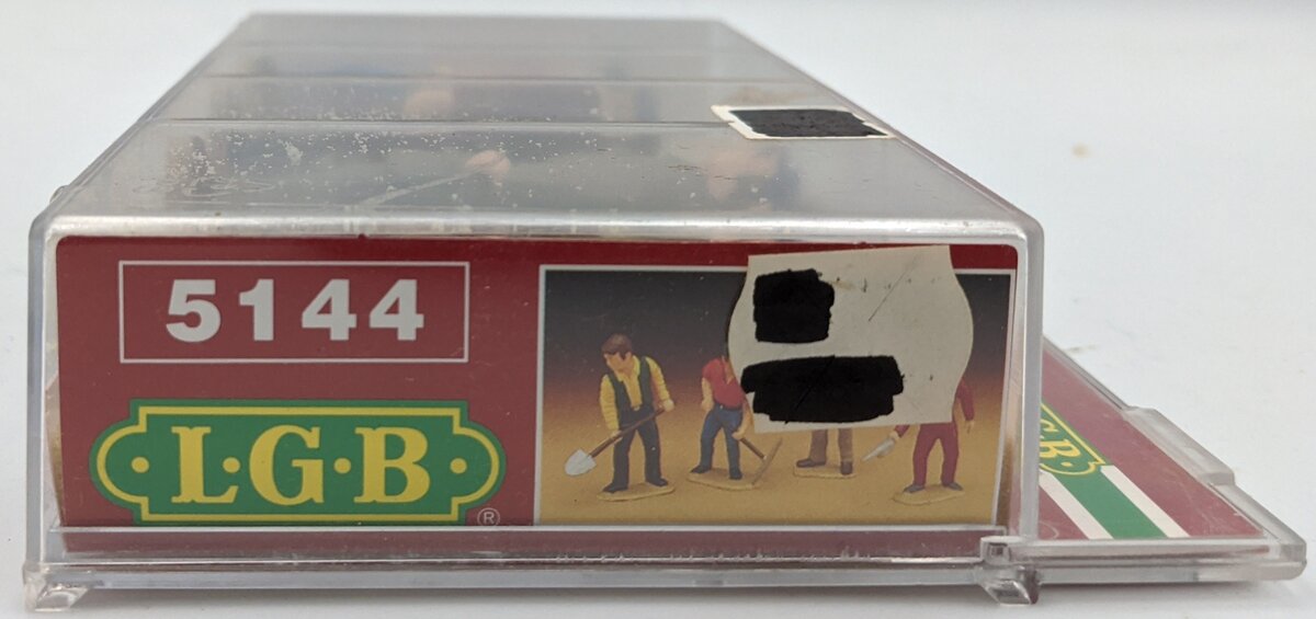 LGB 5144 G Scale Handpainted German Rail Road Working Figures (Set of 4)