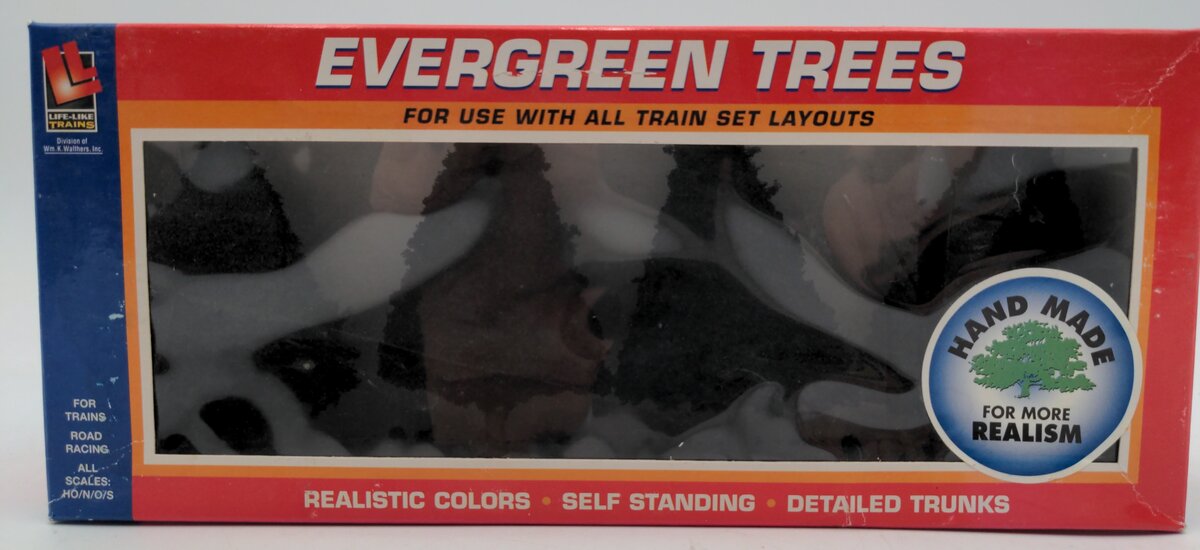 Life Like 1923 HO/N/O/S Evergreen Trees Hand Made (Pack of 4)