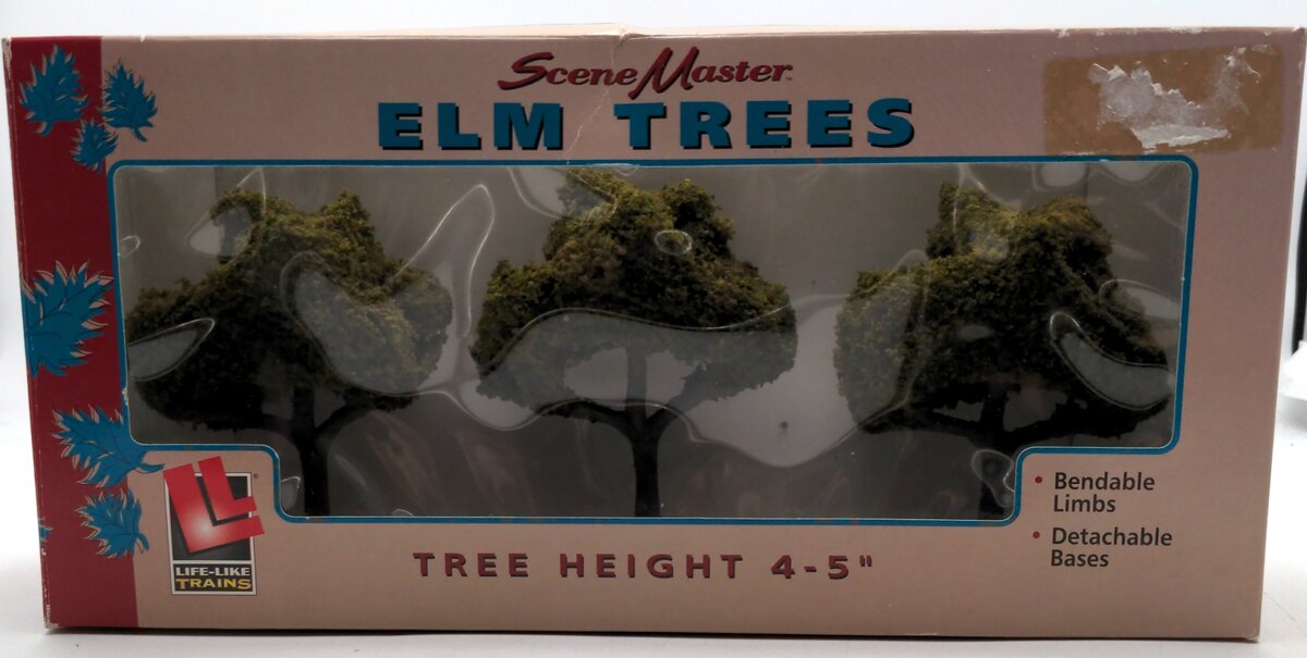 Life Like 1977 SceneMaster Elm Trees Height  4 - 5" (Pack of 3)