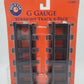 Lionel 7-11039 G Gauge Black Plastic Straight Tracks (Pack of 4)