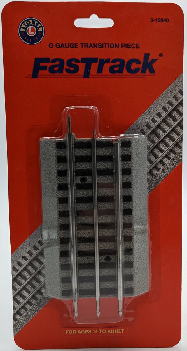 Lionel 6-12040 O Gauge to FasTrack Transition Adapter Track Section