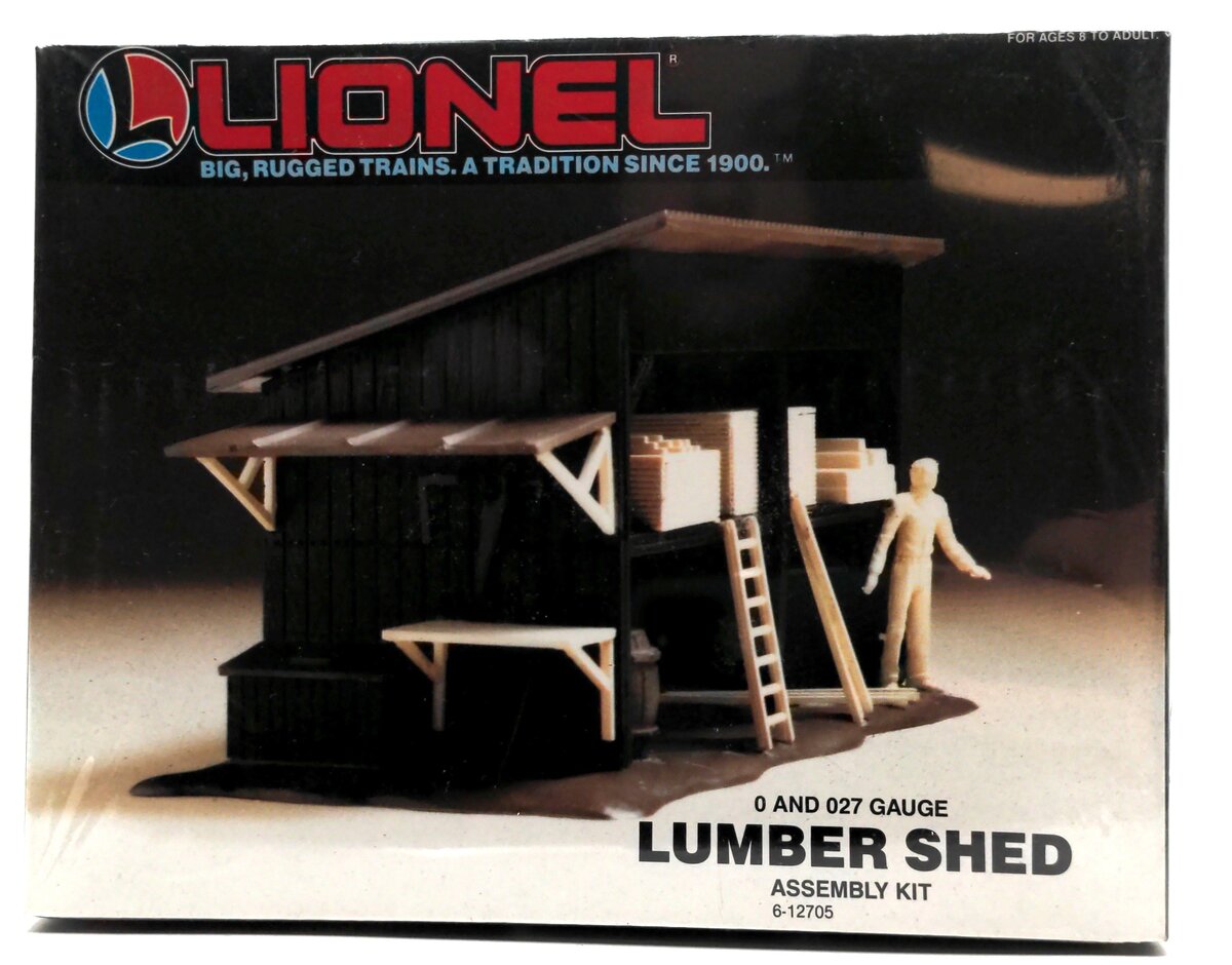 Lionel 6-12705 O And 027 Scale Lumber Shed Building Kit