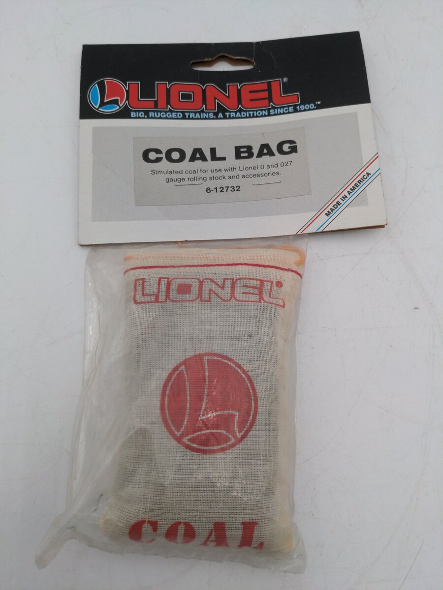 Lionel 6-12732 O and 0-27 Gauge Artificial Coal 4 Oz. Bag