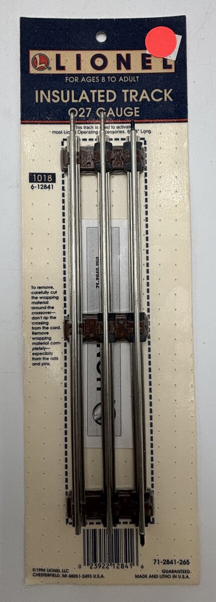 Lionel 6-12841 O27 Gauge Insulated Straight Track