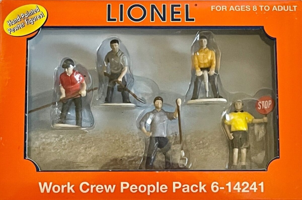 Lionel 6-14241 O Scale Construction Work Crew People (Pack of 5)
