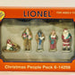 Lionel 6-14259 O Scale Christmas People Hand Painted Pewter Figures (Set of 5)