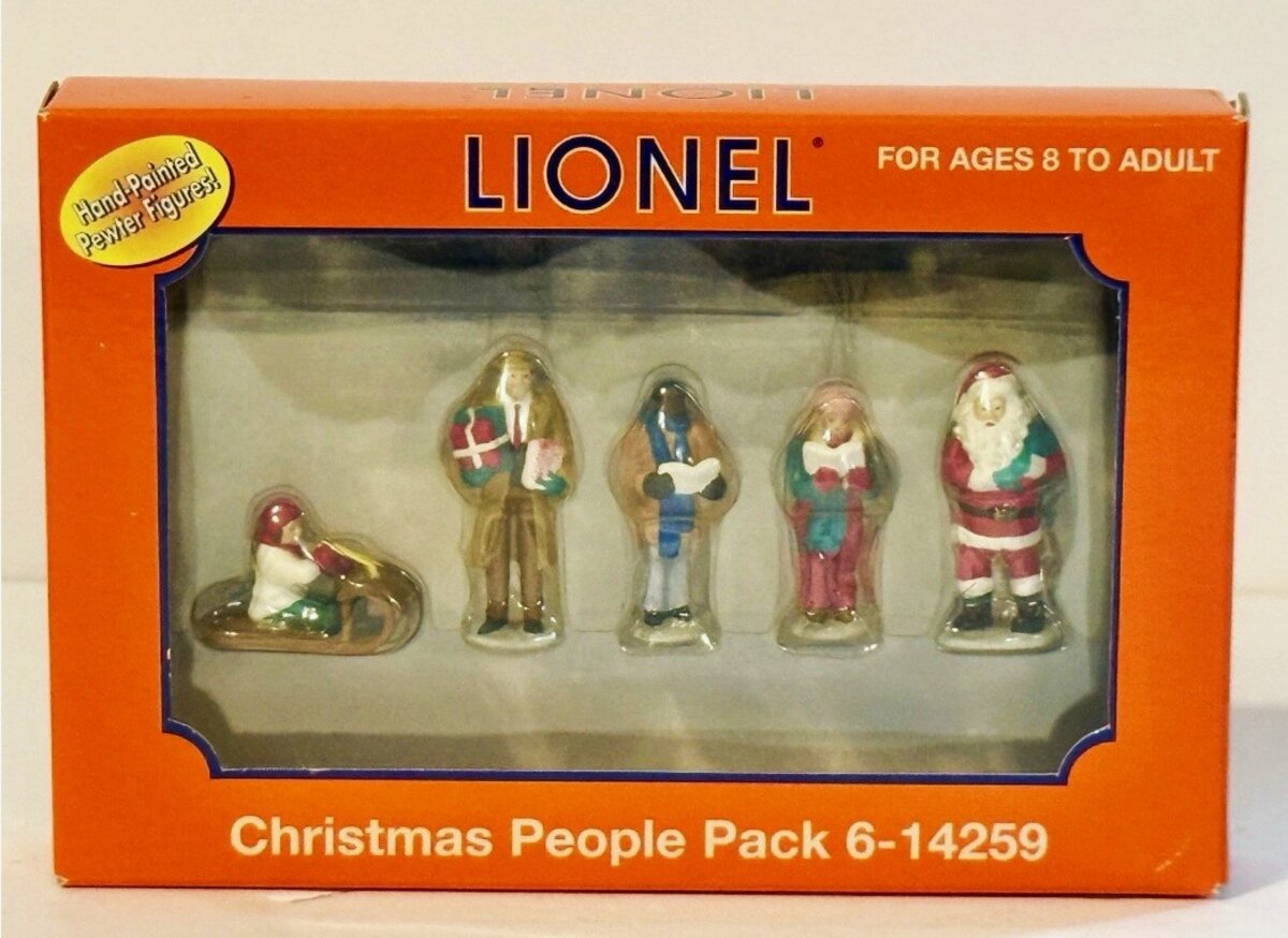 Lionel 6-14259 O Scale Christmas People Hand Painted Pewter Figures (Set of 5)